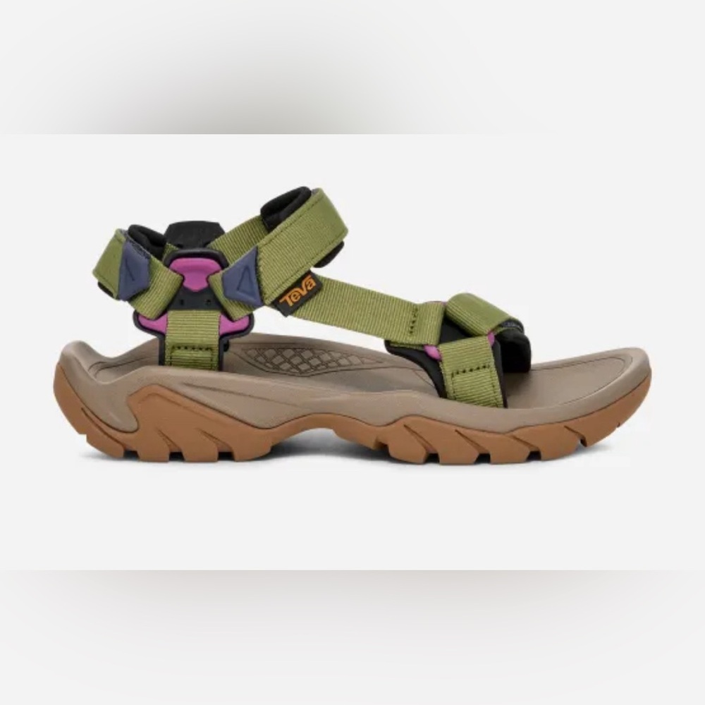 Woman teva Green and Black Sandals - Picture 4 of 5
